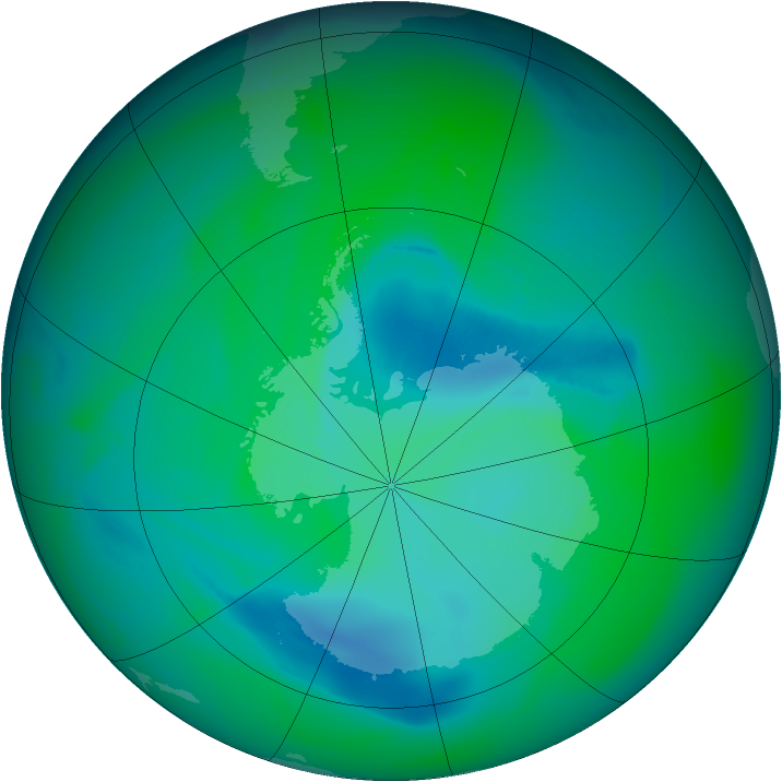 Ozone Map 2005-12-07